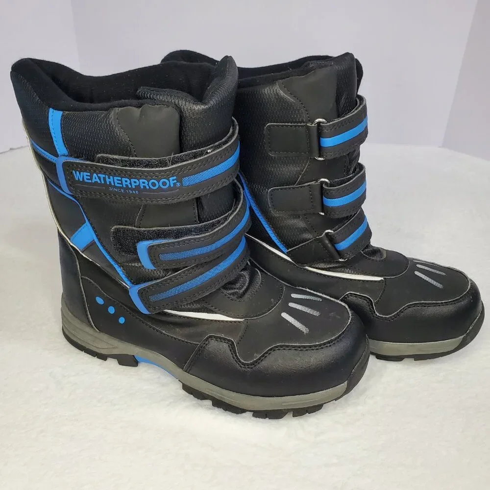 Weatherproof Snowboots Kody Kids Youth Size 6M Blue & Black